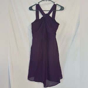 Tevolio Sleeveless purple Chiffon Cocktail, Bridesmaid; Club Formal Dress Size 6